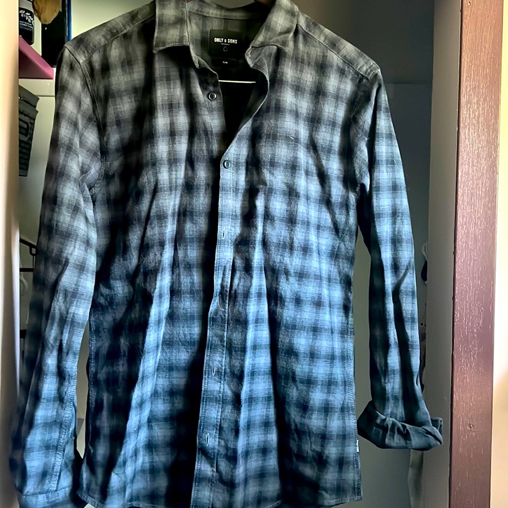 Only & Sons plaid button down